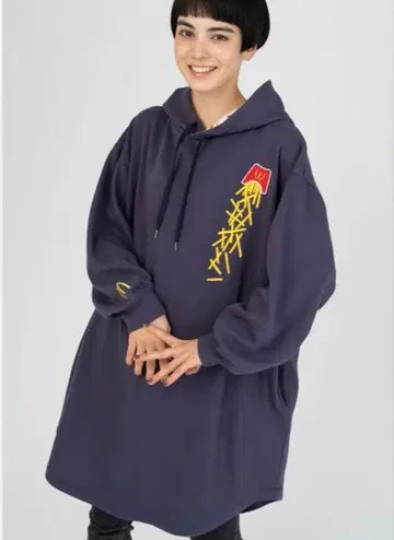 프라이드 포테이토 자수 오버사이즈 후드티/그라니프