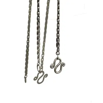 Silver 925 Swedge Chain Necklace Vintage