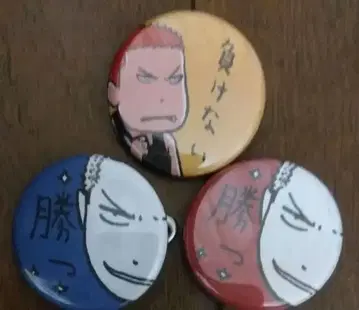 이노에 배치점 강백호(사쿠라기 하나미치) 캔 배지 3개 세트