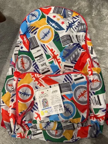 JAL 항공기 디자인 에코 백팩