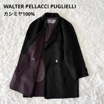 체스터 코트 롱 기장 캐시미어 100% 빅 사이즈 롱 코트 블랙