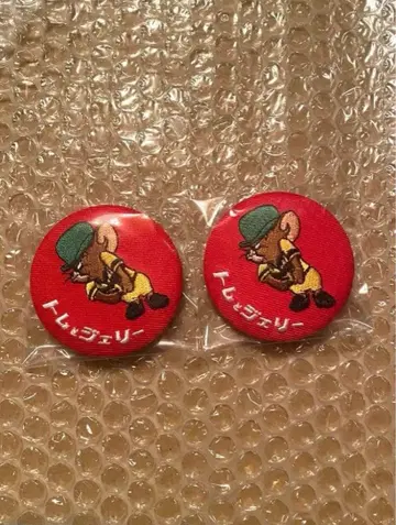 톰과 제리 자수 캔뱃지 캔뱃지 2개 세트 이벤트 한정품