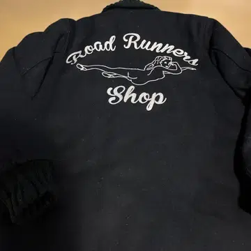구제 의류 Road Runners Shop 바시티 자켓 블랙 M size