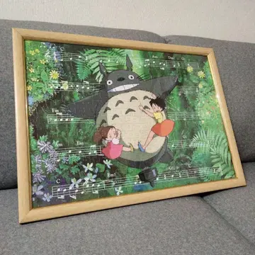 토토로 퍼즐 완성품 프레임 포함 풀칠 완료품