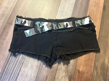 d.i.a 계 카모플라주 벨트 숏팬츠 핫팬츠 레어 갸루 y2