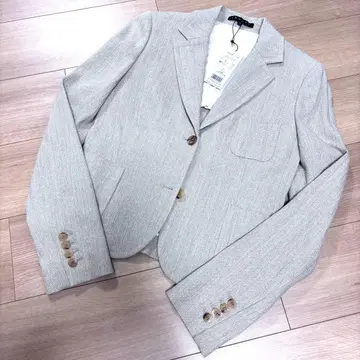 [택 포함 새상품] 띠어리 테일러드 자켓 린넨 혼방 베이지 사이즈 2