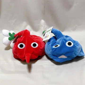 피크민 코스튬 모자 빨간색 파란색