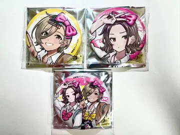 걸즈밴드 클라이 캔뱃지 (헤이세이 갸루) 루파 x 에비즈카 토모 3세트