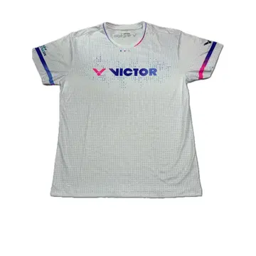 T셔츠 배드민턴 화이트 Victor 유니사이즈 L