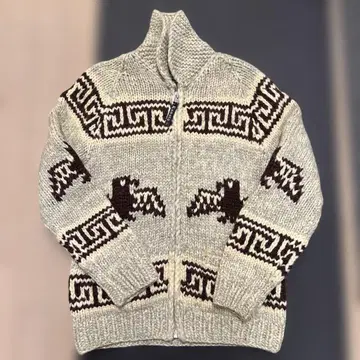 카나타 카우친 스웨터 썬더버드 애니멀 모티브 가디건