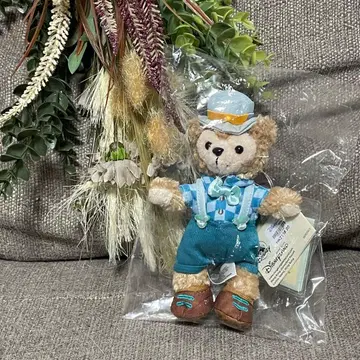 홍콩 디즈니 한정판 더피 봉제 인형 키체인