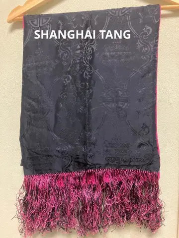 상하이 탕 블랙 핑크 스톨