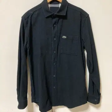 LACOSTE 울 리버서블 셔츠 블랙 체크 US M 사이즈