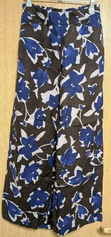 팔라스 팰리스 꽃무늬 린넨 와이드 팬츠