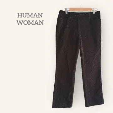 휴먼 우먼 [ L ] 올 패턴 코듀로이 팬츠 다크 컬러 면 혼방 가을