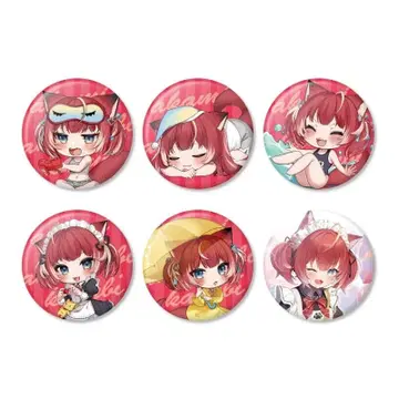 아카미 카루비 캔뱃지 전 6종 컴플리트 세트