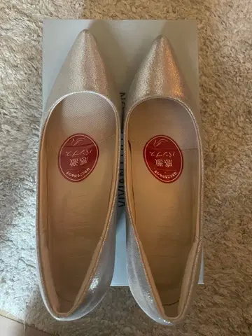 실버 스틸레토 펌프스 약 5cm 힐