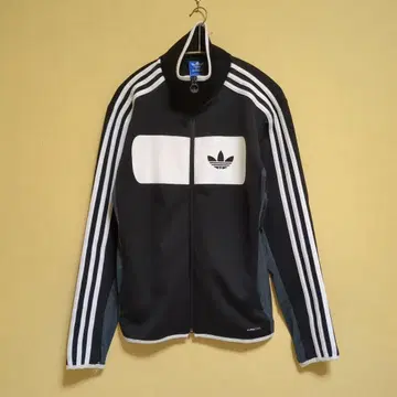 adidas 집업 저지 블랙/화이트