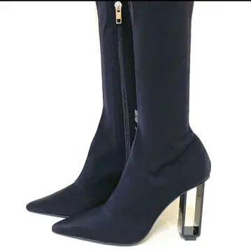 [ 미사용 새상품 ] YELLO 니하이 부츠 블랙