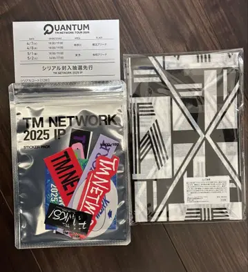 TM NETWORK 2025 IP 봉입 특전 (시리얼, 반다나, 스티커)