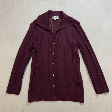 23구 23KU 니트 가디건 보르도
