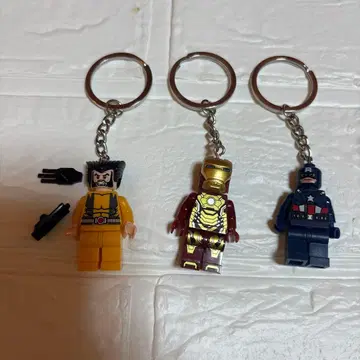 레고 호환 키링 아이언맨 캡틴 아메리카 울버린
