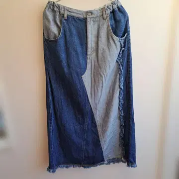 니코앤드 - 리메이크풍 맥시 데님 스커트 구제 의류