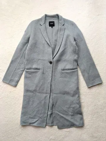 Theory 캐시미어 더블 페이스 코트 롱 코트 S 블루