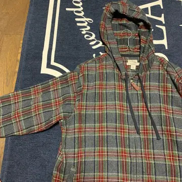 L.L.Bean 후드 부착 플란넬 셔츠 XL