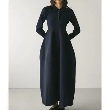 완판 형태 폴로 니트 원피스