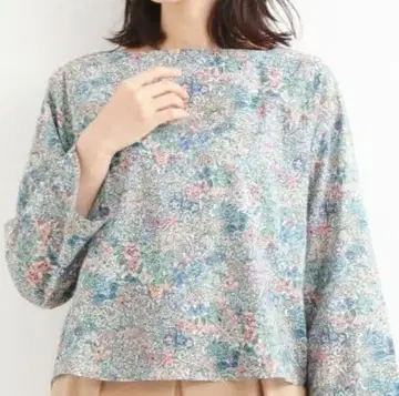 NIMES LIBERTY 스퀘어 넥 블라우스 니임 리버티