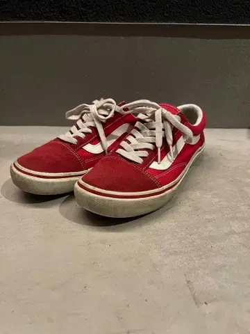 VANS 레드 스니커즈 24.0cm
