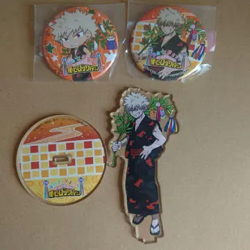 나의 히어로 아카데미아 칠석 축제 캔뱃지 아크릴 스탠드 바쿠고