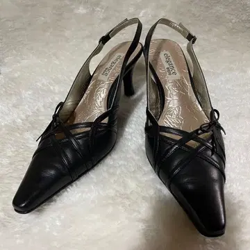 엘레강스 히미코 [새상품급] 힐 펌프스 포멀 블랙 24.5cm