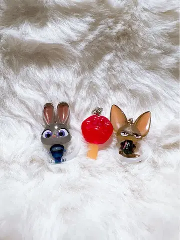 주토피아 메지루시 액세서리 3개 세트 디즈니 가챠가챠