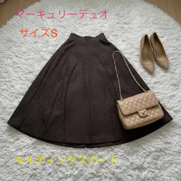 [ 머큐리 듀오 ] 퀼팅 스커트 사이즈 S