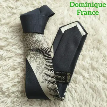 레어 디자인 도미닉 프랑스 실크 넥타이 보태니컬 무늬