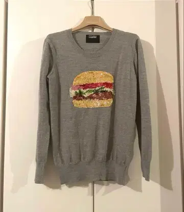 마커스 루퍼 햄버거 스팽글 니트