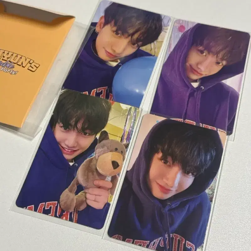 2025 보넥도 명재현 생일 포카세트 엠디 셀포4장 컨포x