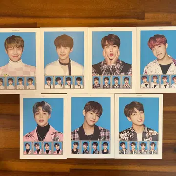 BTS THE WINGS TOUR 엽서 스탬프 씰 세트