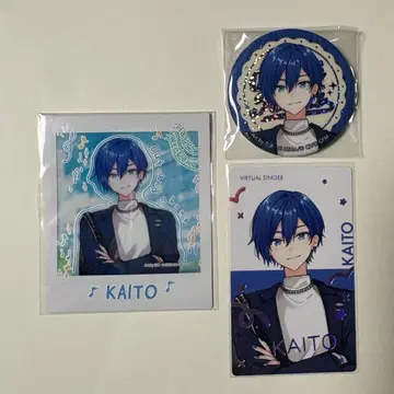 프로세카 KAITO 폴라로이드 에피카 금박 캔뱃지 크리스마스 페스티벌