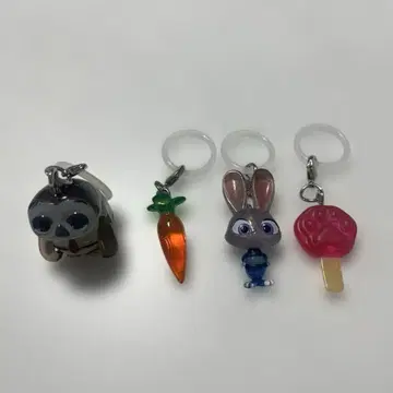 주토피아 메지루시 액세서리 4개 세트