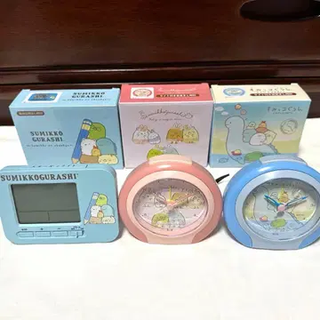 산엑스 스미코구라시 전파 알람 시계 탁상 시계 토카게 등 묶음 판매