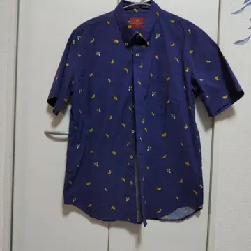 [ 미사용 ] RYUKYU noSATO 바나나 패턴 아로하 셔츠 3L