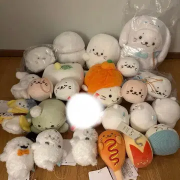 시로탄 봉제 인형 묶음 판매 후지야 시나몬 산리오 복권 편의점