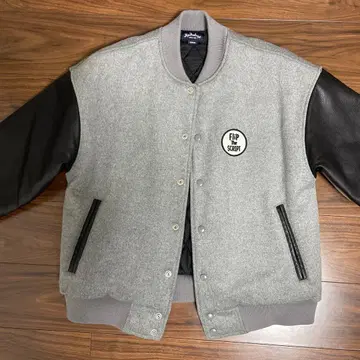 Flip Script 바시티 자켓 그레이/블랙