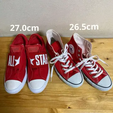 컨버스 스니커즈 빨간색