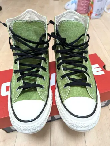 컨버스 올스타 헴프 하이컷 리프 그린 28cm