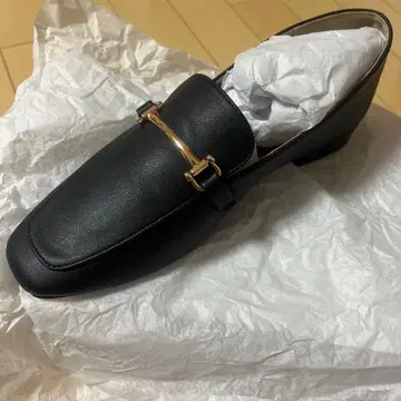 인조 가죽 비트 로퍼 L 블랙