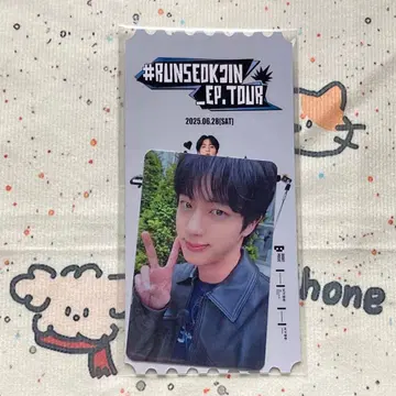 한국 6/29 BTS 진 RUNSEOKJIN_EP.TOUR 트레이딩 카드